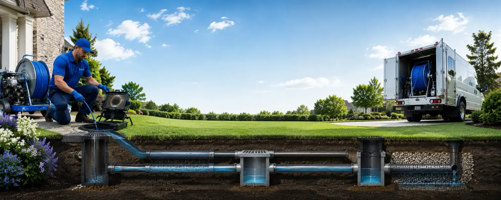Outdoor drain cleaning information for Bruno, NE